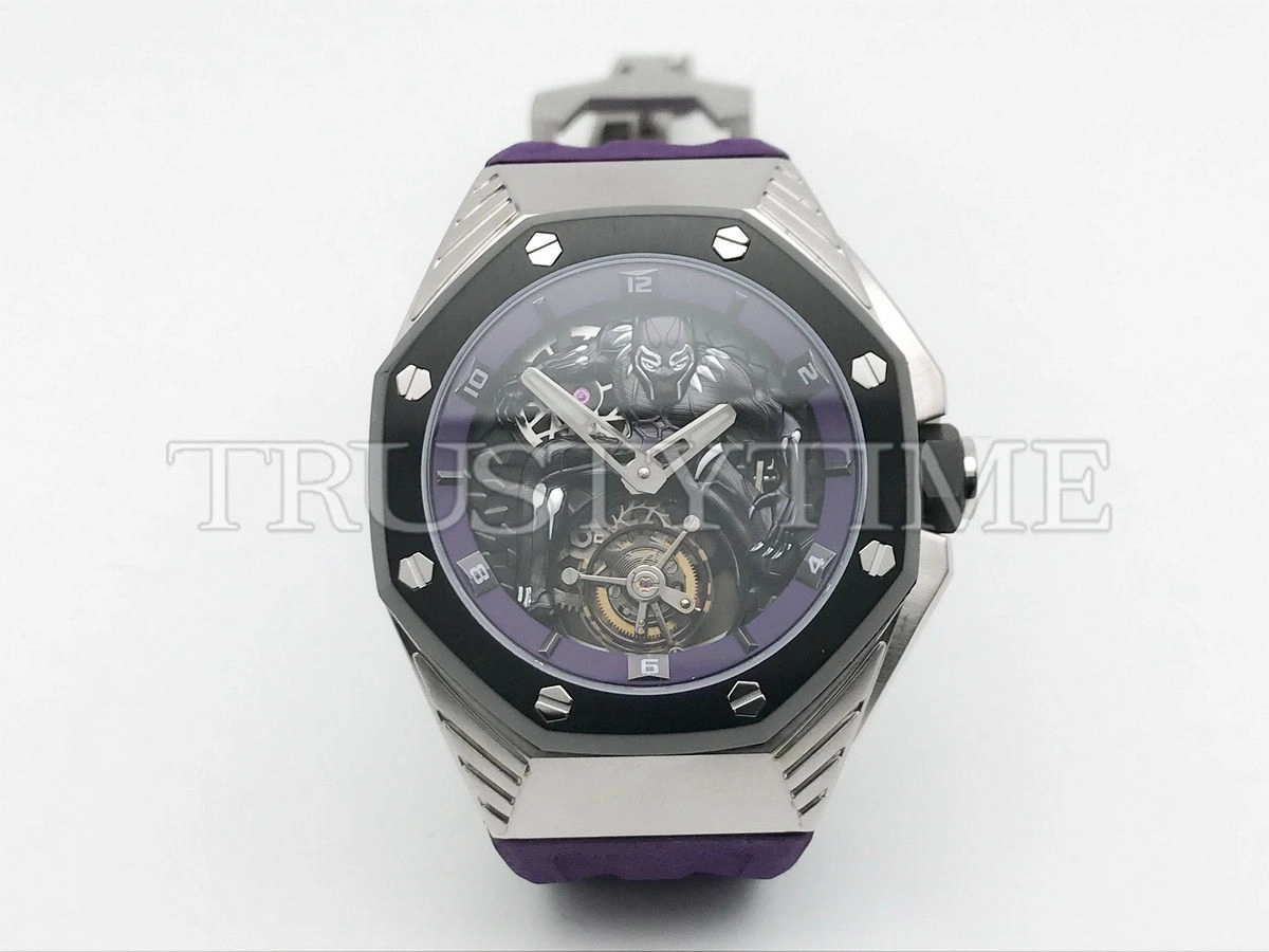 Копия часов Audemars Piguet Royal Oak Concept Black Panther Flying Tourbillon 26620IO.OO.D077CA.01 Арт.AP-1112