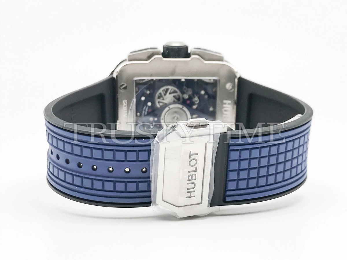 Копия часов Hublot Square Bang Unico Titanium Blue Ceramic 821.NL.5170.RX Арт.HB-1282