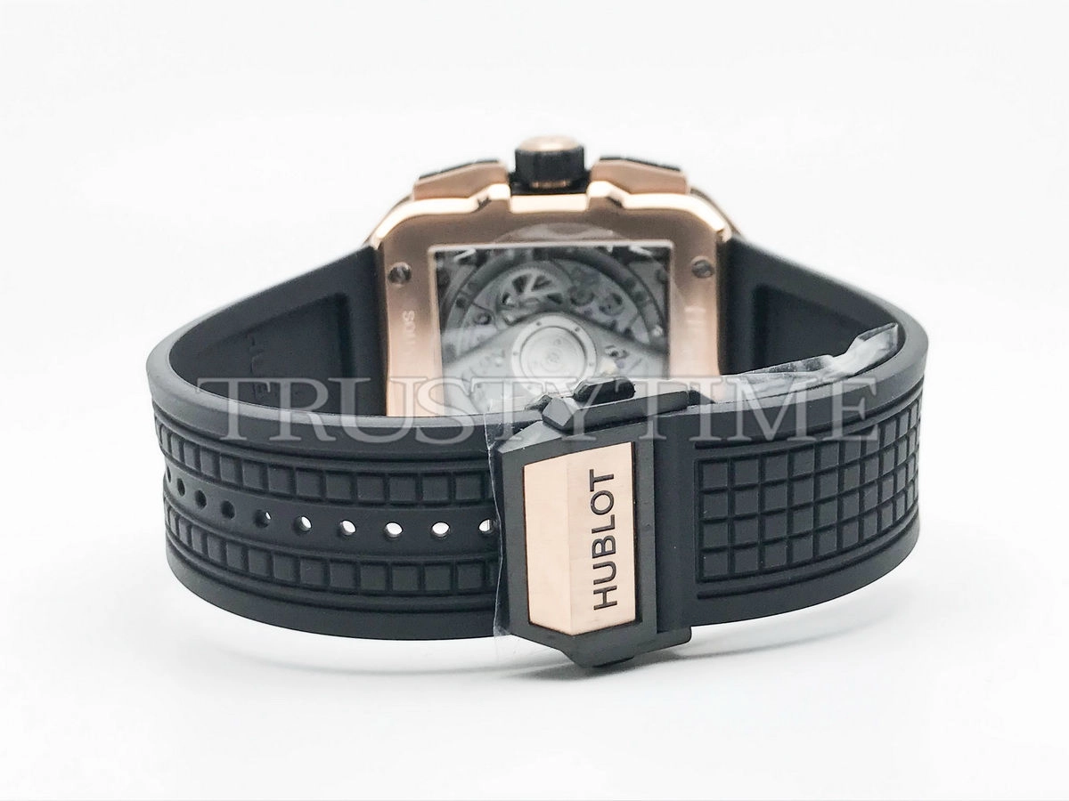 Копия часов Hublot Square Bang Unico King Gold Ceramic 821.OM.0180.RX Арт.HB-1226