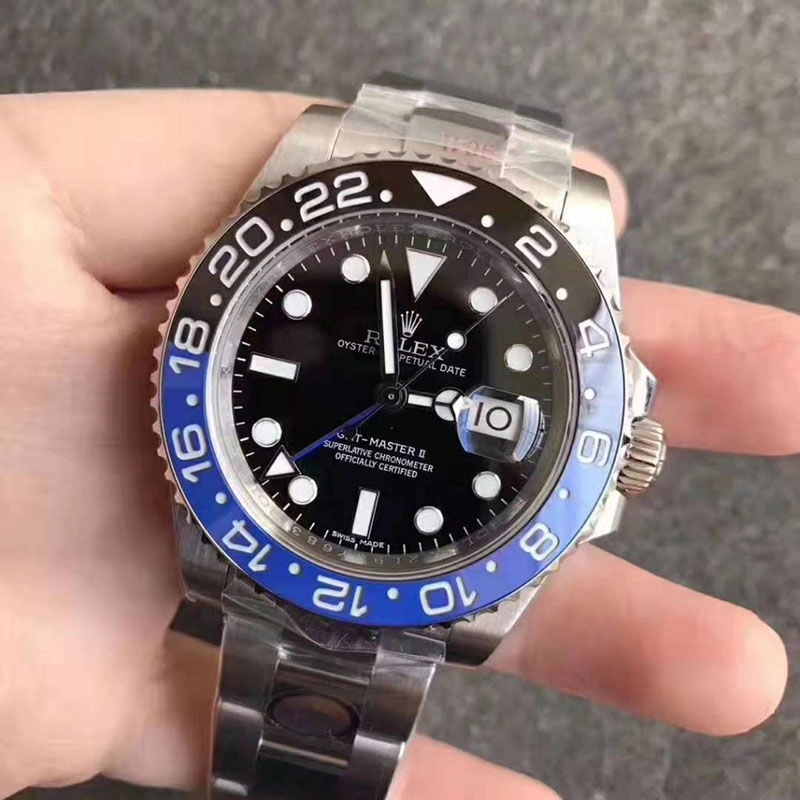Реплика часов Rolex GMT-Master II 116710 Batman V11 от Noob