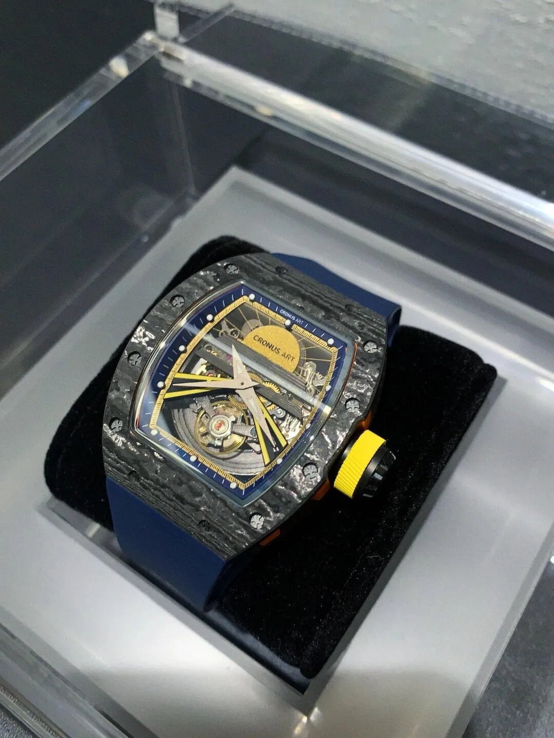 Копия часов CronusArt NTPT Carbon Fiber Watch CM36-001 Арт.CA-0450