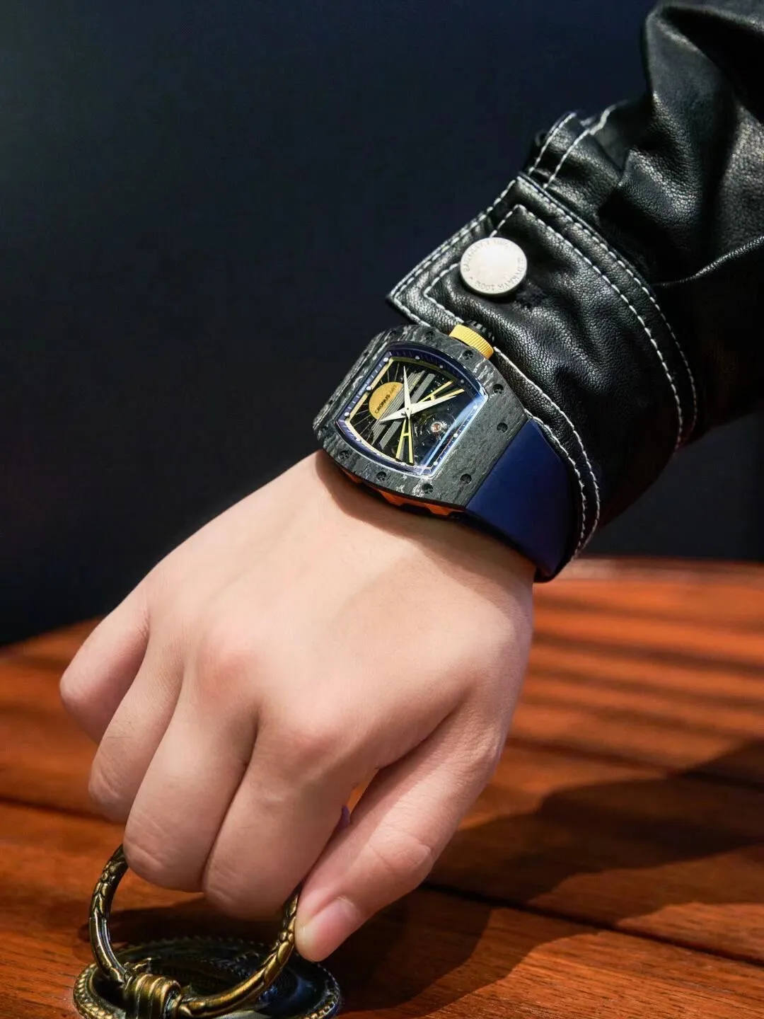 Копия часов CronusArt NTPT Carbon Fiber Watch CM36-001 Арт.CA-0450